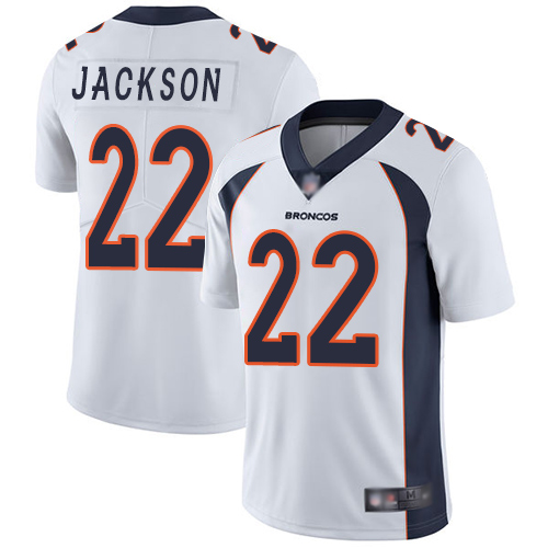 Men Denver Broncos #22 Kareem Jackson White Vapor Untouchable Limited Player Football NFL Jersey->denver broncos->NFL Jersey